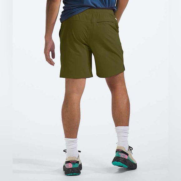 The North Face FlashDry XD 7" Inseam Wander Shorts Size Small Forest Olive EUC - Picture 2 of 14